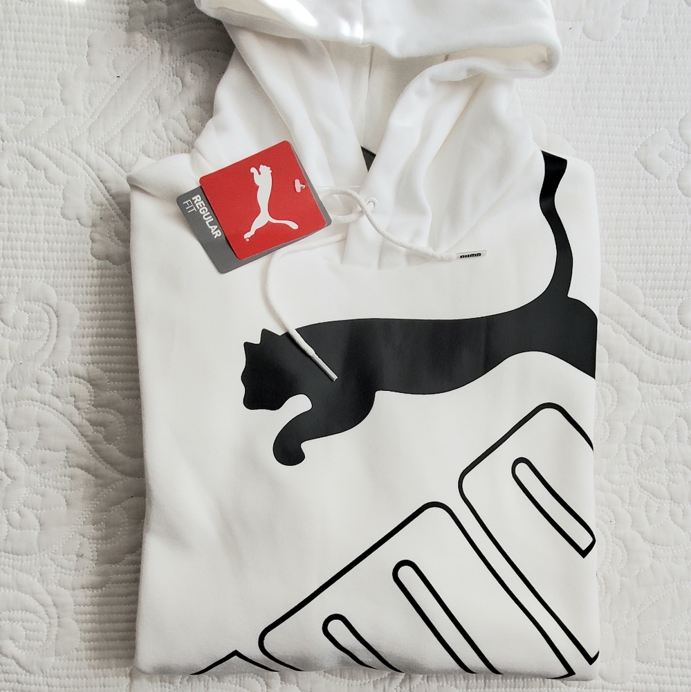 Puma Hoodie,Men Size M,white - Picture 3 of 3